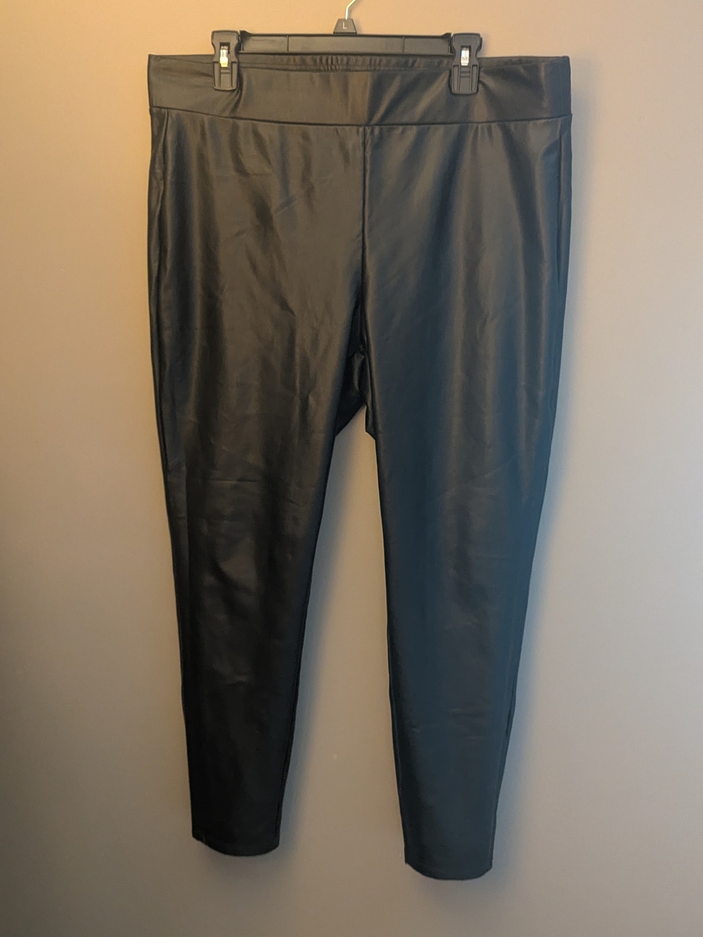 LOFT Black Faux Leather Leggings